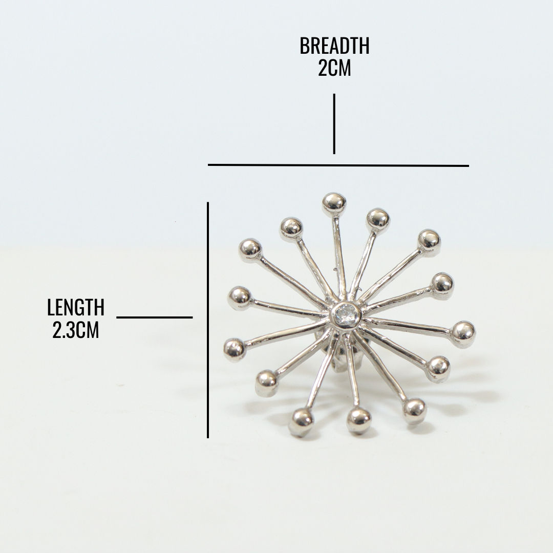 Silver Sky Shot Earring