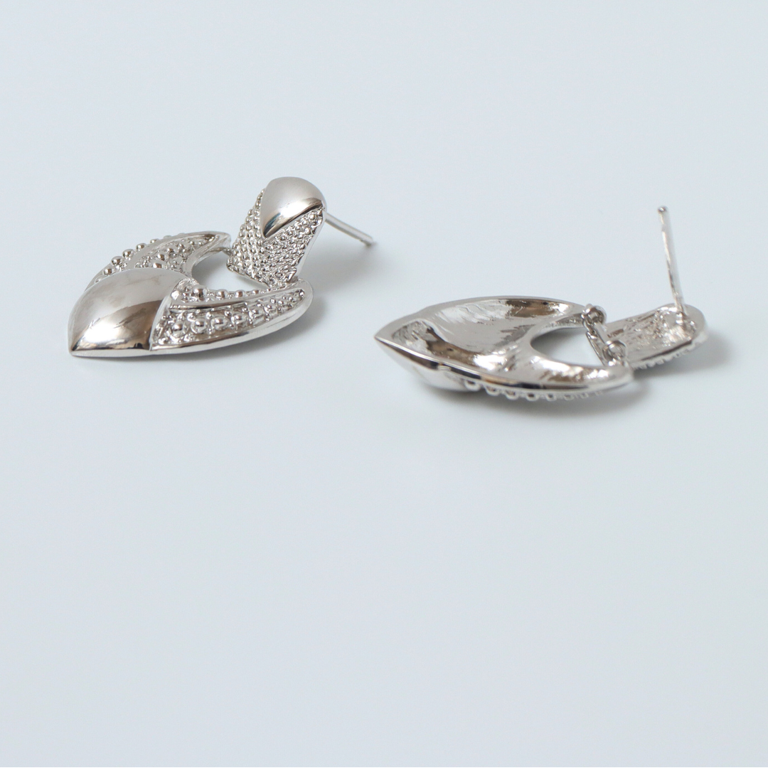 Silver Betel Earring
