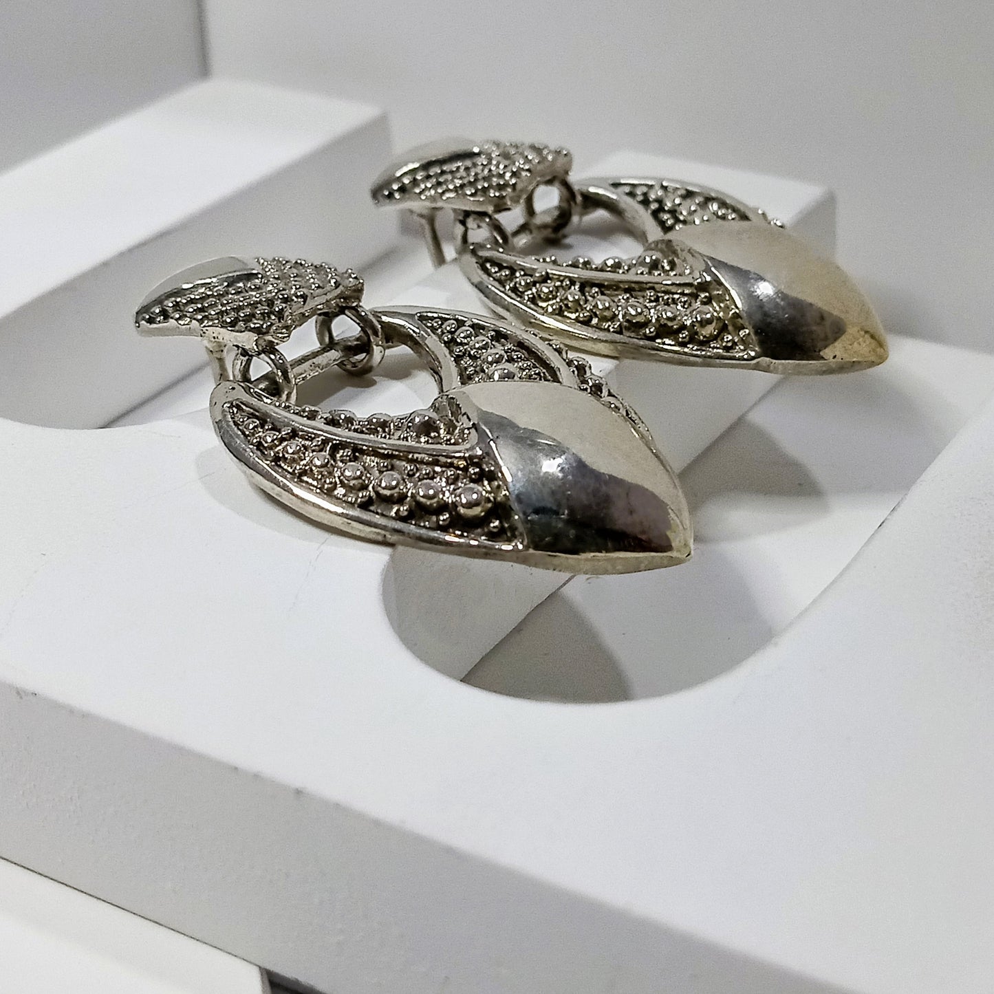 Silver Betel Earring
