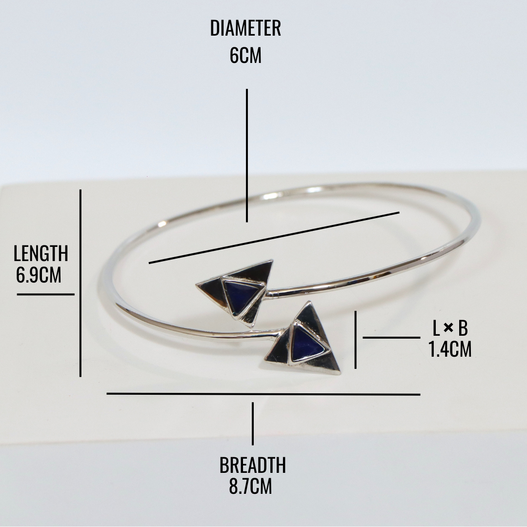 Ternion Enamel Silver Bracelet