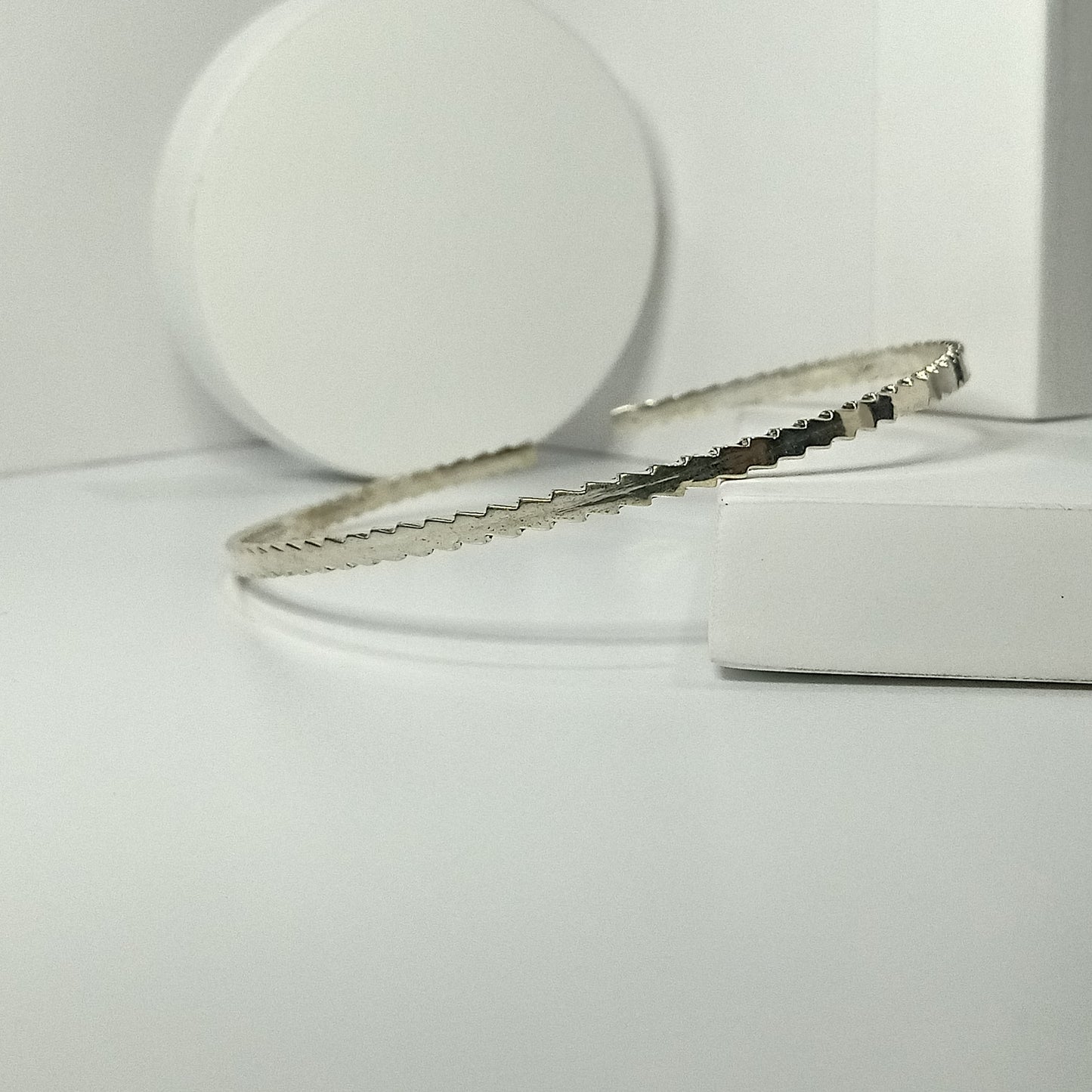 Silver Bolt Bracelet