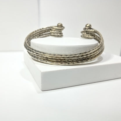 Part Loop Silver Bangle