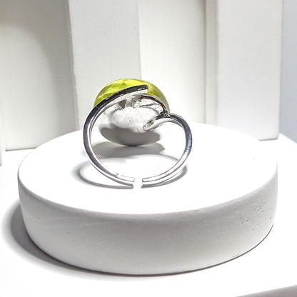 Olive Green Stone Ring