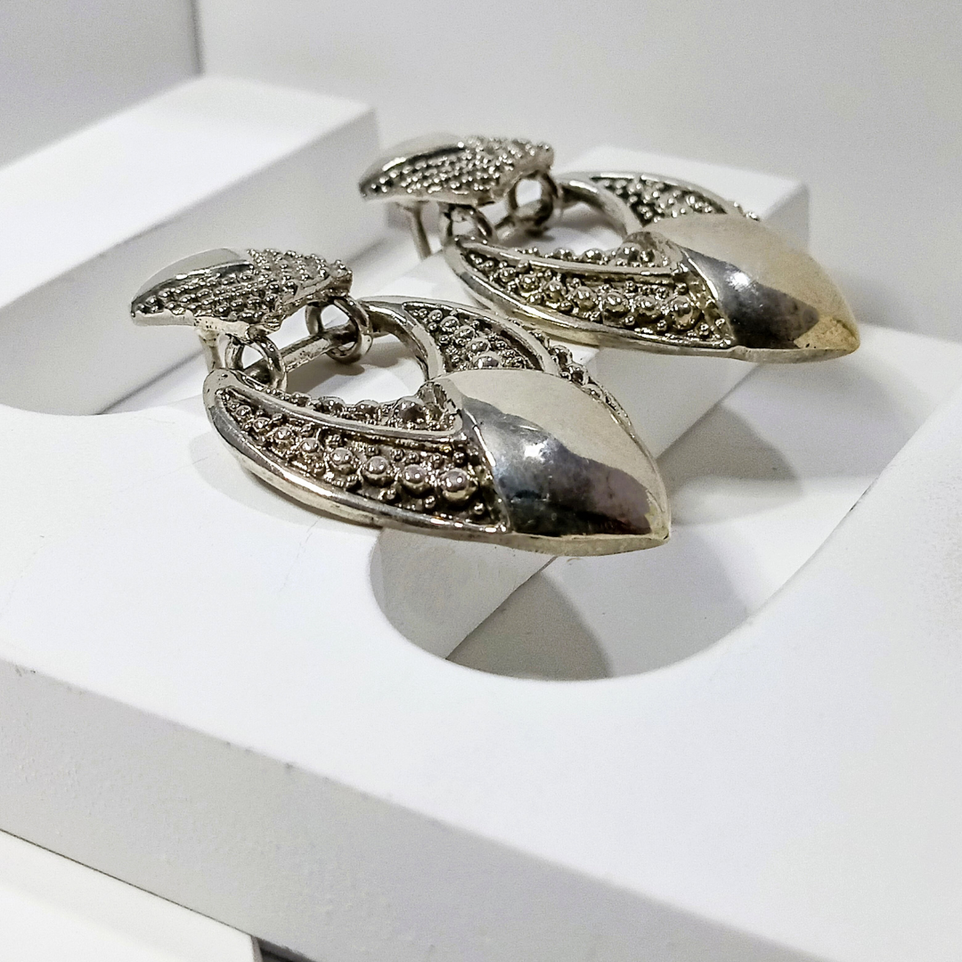 Silver Betel Earring