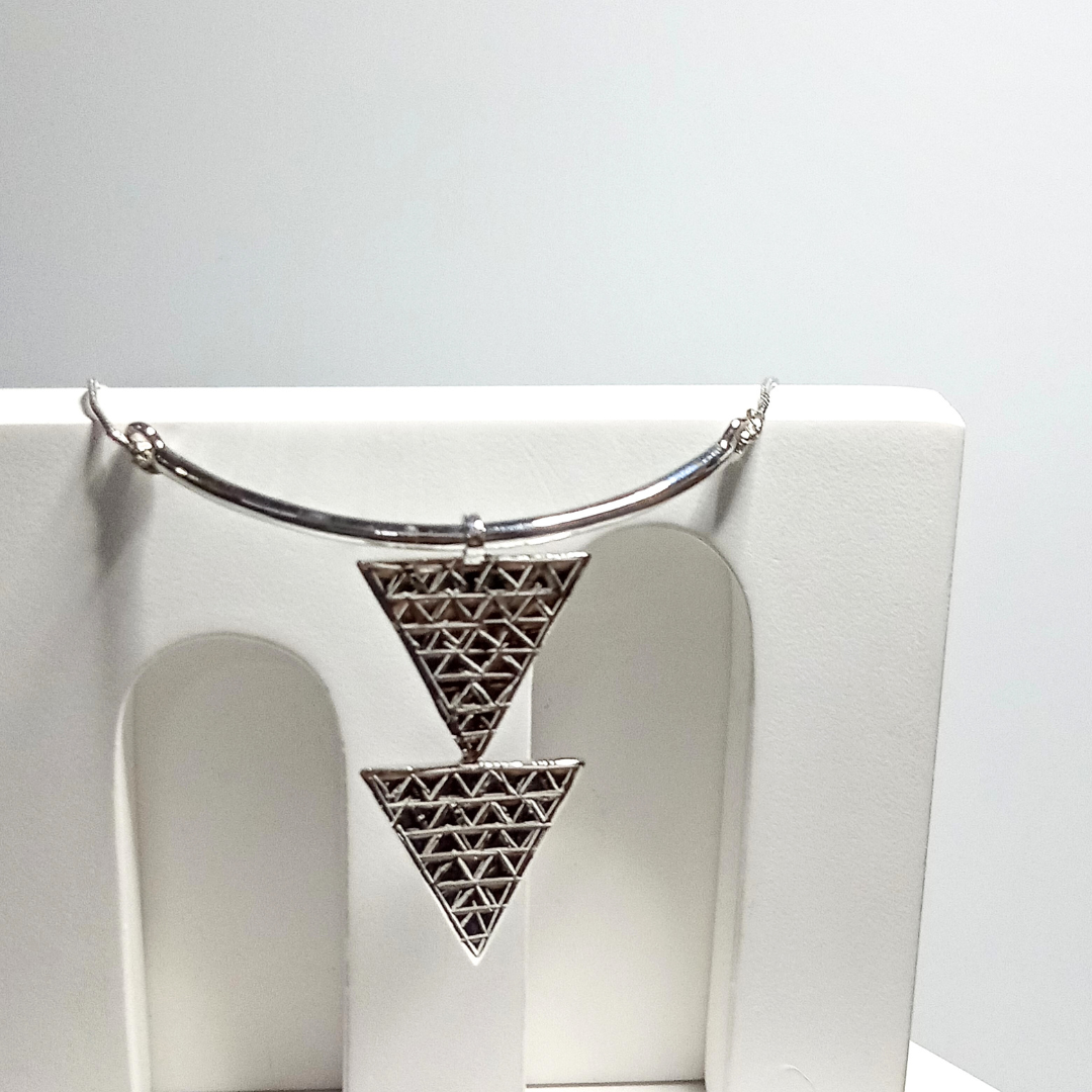 Trigon Silver Necklace