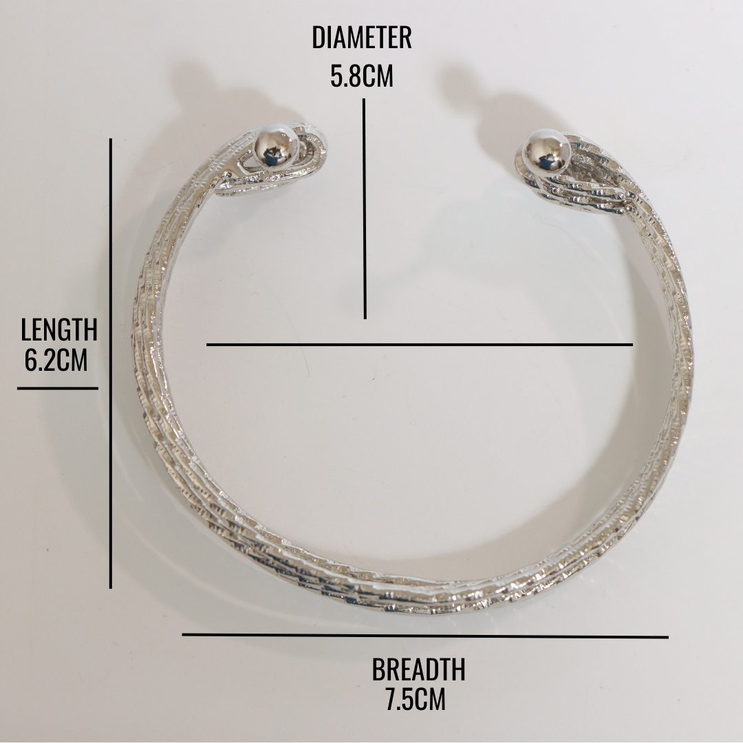 Part Loop Silver Bangle