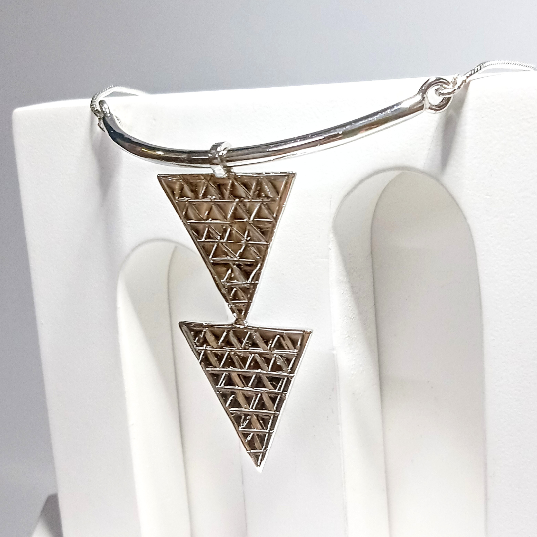 Trigon Silver Necklace