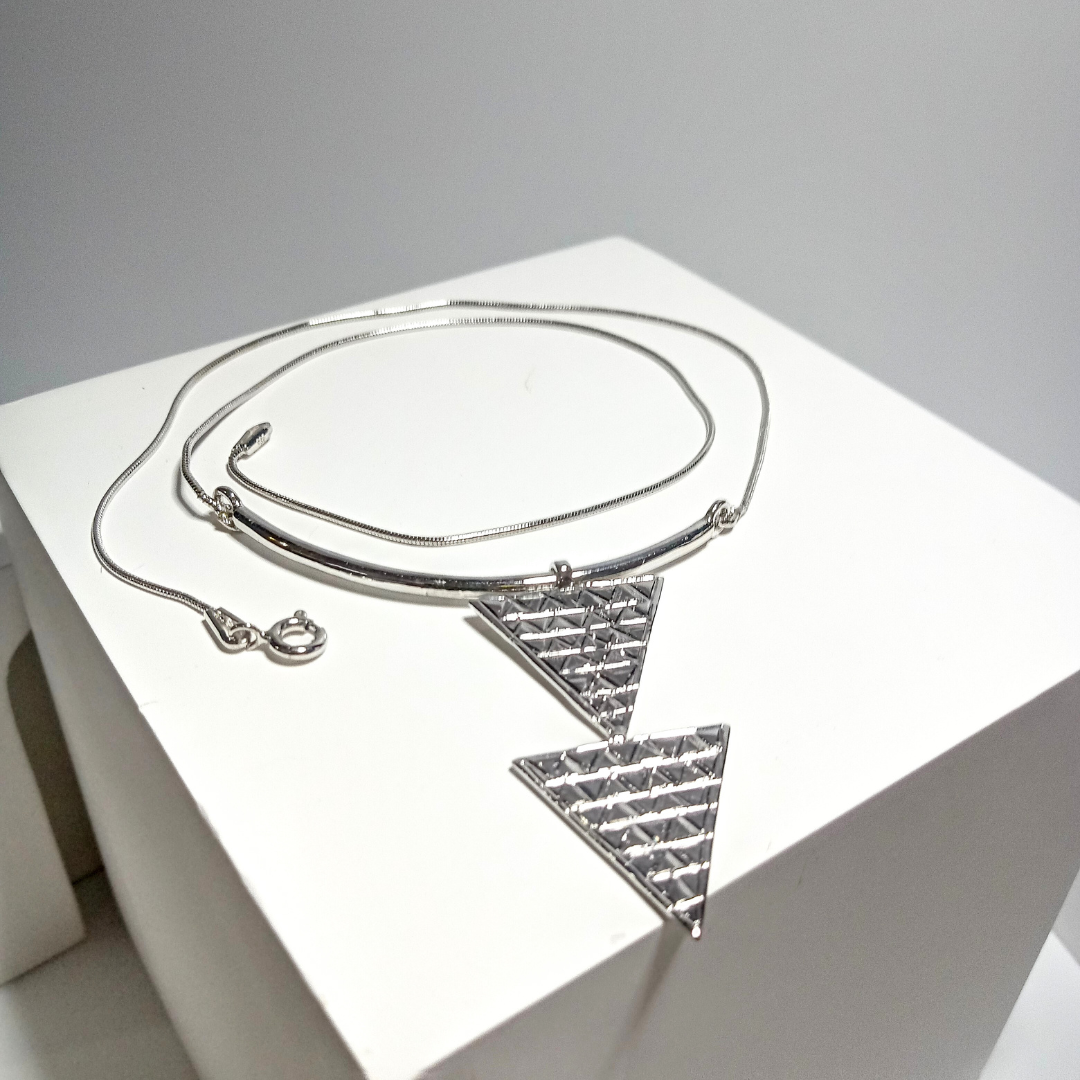 Trigon Silver Necklace