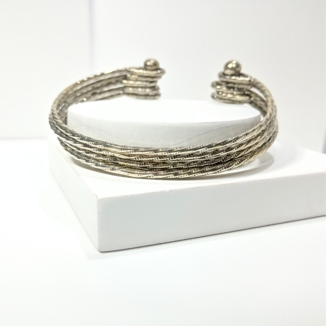 Part Loop Silver Bangle