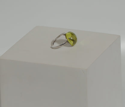 Olive Green Stone Ring