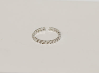 Mini Bolt Silver Ring