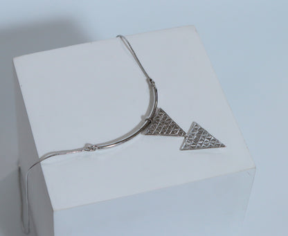 Trigon Silver Necklace