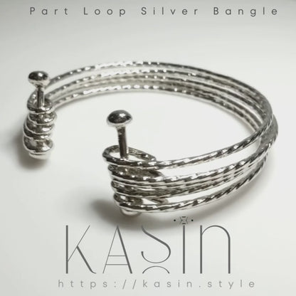 Part Loop Silver Bangle